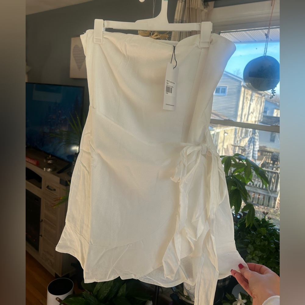 White Mini Dress 
Princess Polly